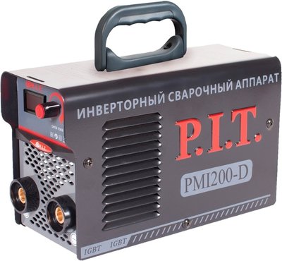 Потужний зварювальний інвертор PIT PMI 200-D : 4 кВт, струм 10-200 А,електрод 1.6-4 мм, вага 4.6 кг NL 32635639 NL фото