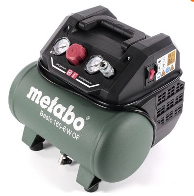Компресор переносний Metabo Basic 160-6 W OF (601501000): 160 л/хв., 900Вт, 6 бар NL 601501000 NL фото